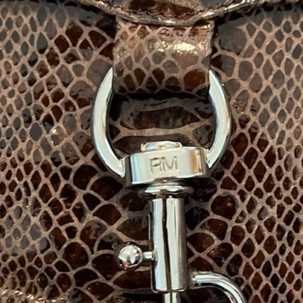 Rebecca Minkoff Brown Faux Snakeskin Crossbody Bag - Picture 9 of 13